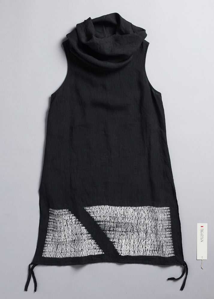 Open Stitch Nui Sleeveless Tunic in Anthracite