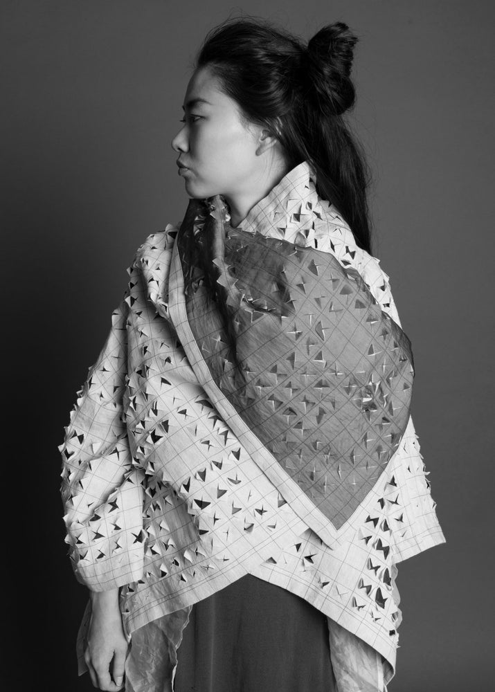 Europa Floreren helpen Crosscut Nomad Coat in Ecru – Amy Nguyen Textiles